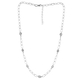 Artisan Crafted - Polki Diamond Paperclip Necklace (Size - 18 With 2 Inch Extender) in Platinum Overlay Sterling Silver 1.00 Ct, Silver Wt. 10.13 Gms