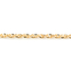 One Time Close Out Deal- 9K Yellow Gold Diamond Cut Prince of Wales Necklace (Size 20)