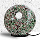Handmade Mosaic Donut Lamp (Size 30x28x7 Cm) - Green & Red