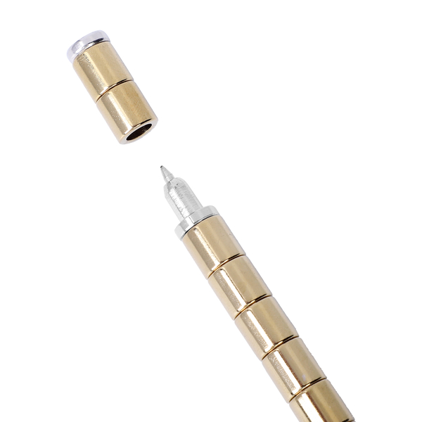 Personalised Engravable Decompression Magnetic Metal Ball Pen in a Gift Box - Gold