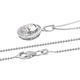 Moissanite Pendant With Chain (Size 20) in Platinum Overlay Sterling Silver 2.27 Ct.