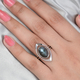 Sajen Silver ILLUMINATION Collection - Labradorite Ring in Platinum Overlay Sterling Silver 6.650 Ct.