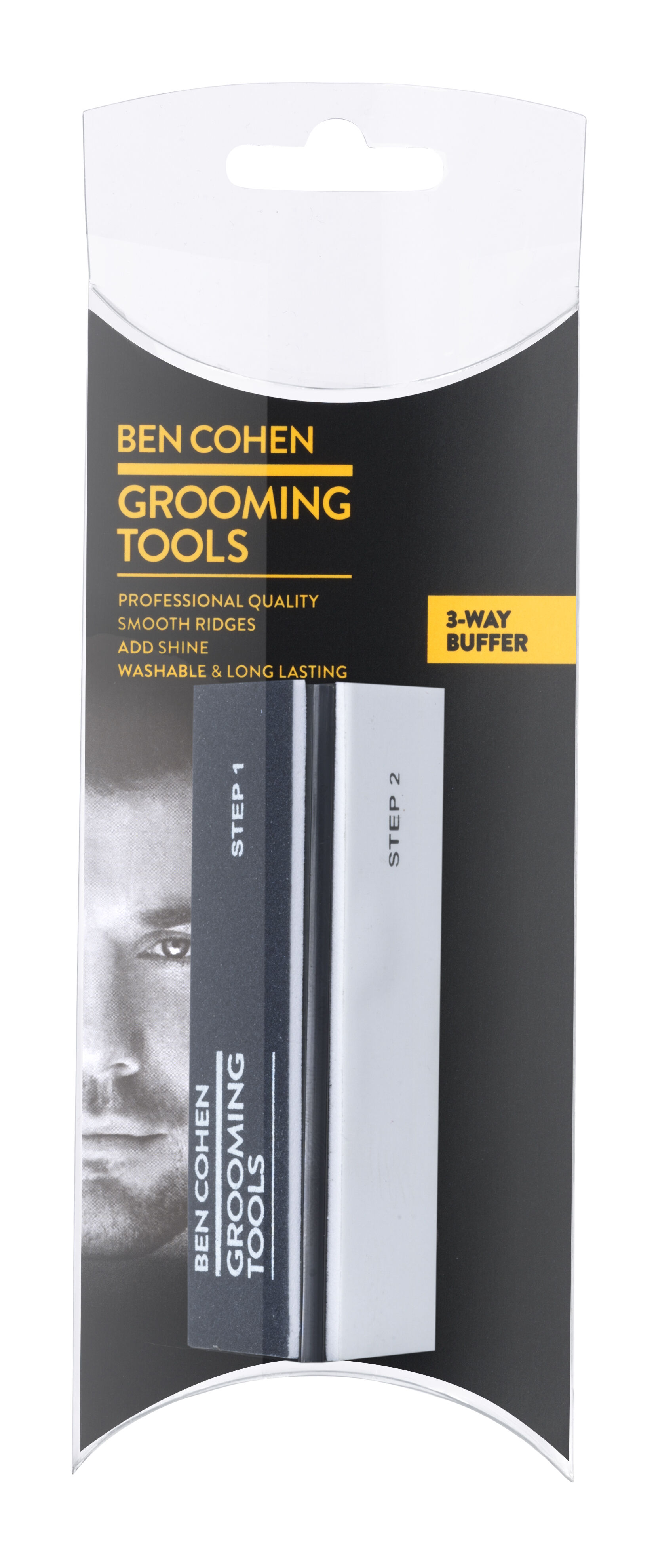 Ben Cohen 3 Piece Travel Kit- Toenail Clipper, Tweezer and 3 Way Nail Buffer