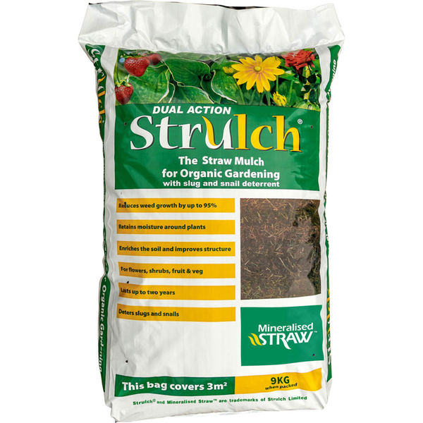 Gardening Direct Strulch Mineralised Straw Garden Mulch 9kg Bag