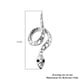 RACHEL GALLEY Venom Collection- Black Spinel Hook Earrings in Rhodium Overlay Sterling Silver