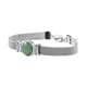 Green Aventurine and White Austrian Crystal Bracelet (Size - 7 with 2 inch Extender) in Stainless Steel 7.65 Ct.