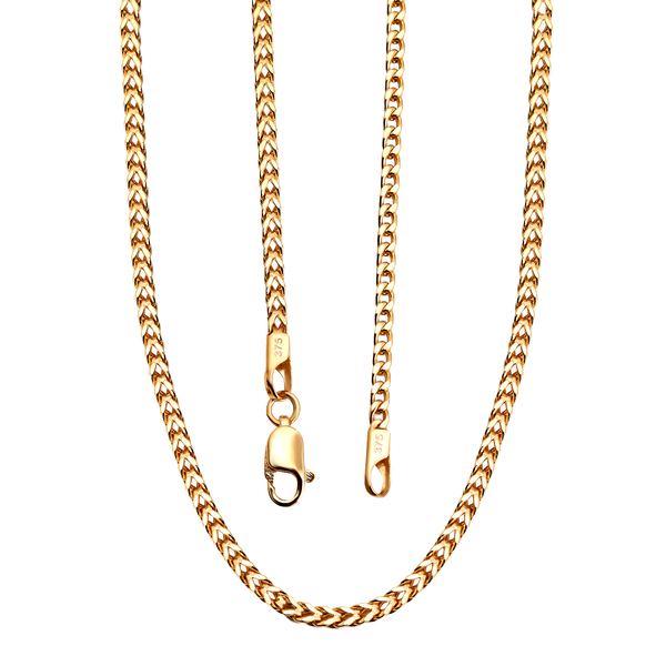 9K Yellow Gold Franco Chain (Size - 22) With Lobster Clasp, Gold Wt. 4.80 Gms