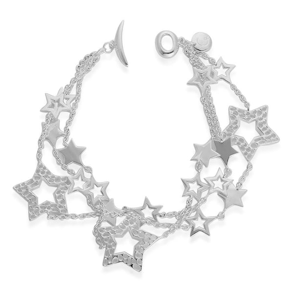 RACHEL GALLEY Sterling Silver Shimmer Bracelet (Size 7.5), Silver wt 16.40 Gms.