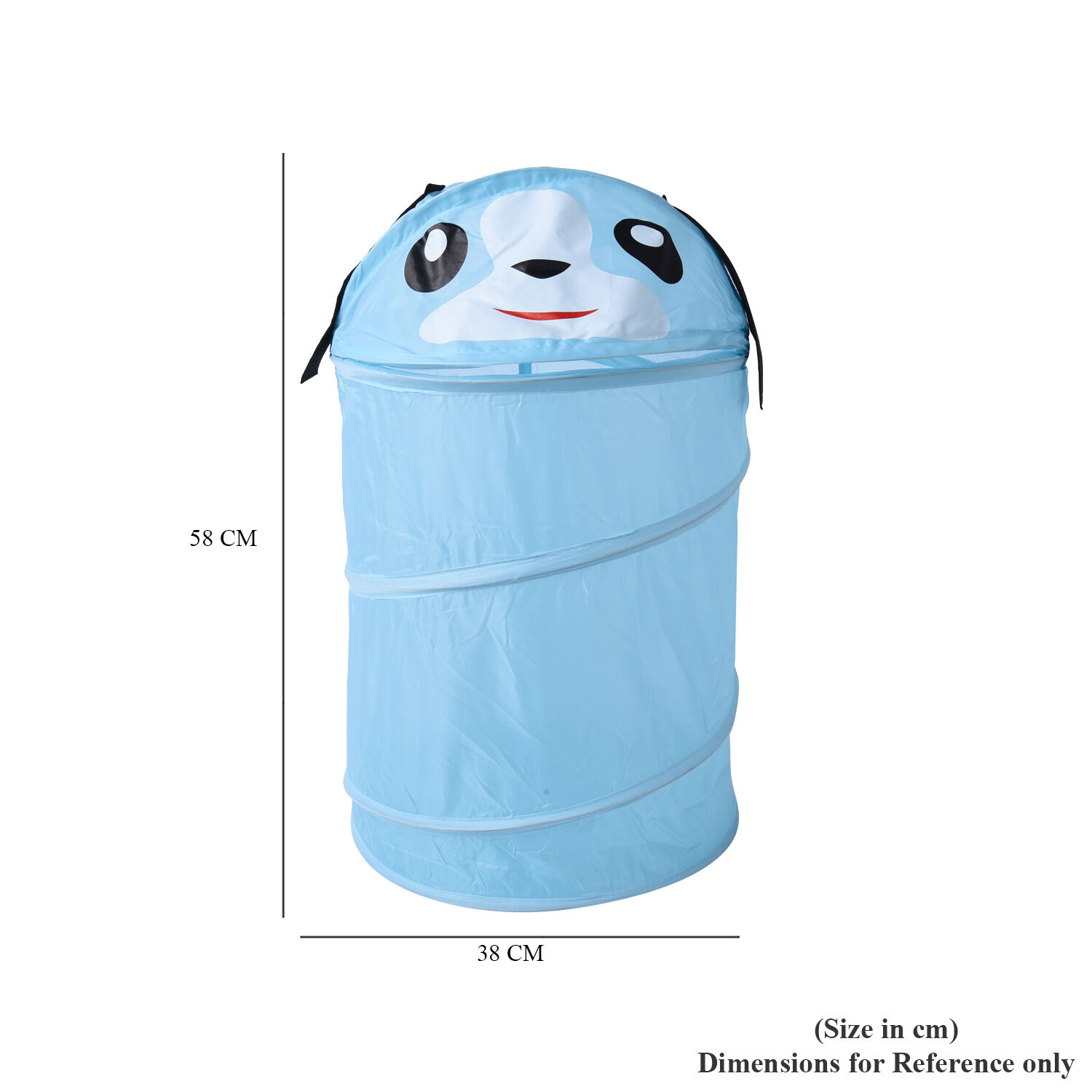 Set of 2 Cute Dog Cartoon Animal Folding Basket in Blue (38x58cm)