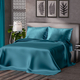 SERENITY NIGHT 4 Piece Set - 100% Bamboo Sheet Set (Includes Flat Sheet, Fitted Sheet and 2 Pillowcases) - Teal (Size Double)