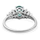 Grandidierite and Diamond Ring in Platinum Overlay Sterling Silver 1.00 Ct.