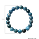 Blue Apatite Beads Stretchable Bracelet (Size 7.0) 170.00 Ct.