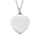Platinum Overlay Sterling Silver Pendant with Chain (Size 18), Silver Wt. 6.10 Gms