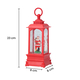 Santa Lantern Warm Light (Size 23x8x8Cm) - Red