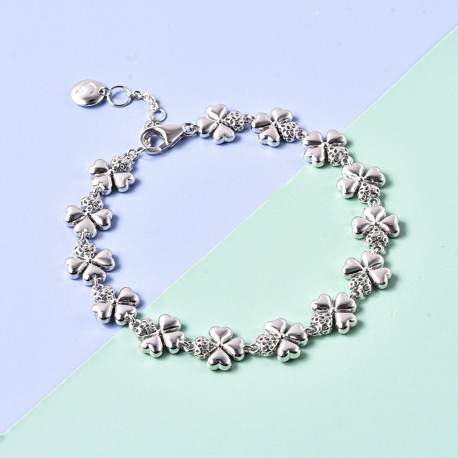 Minimalist Dainty Clover 925 Sterling Silver Bracelet Jewellery Bracelets Hand Chains Easter Gift Birthday Gift 