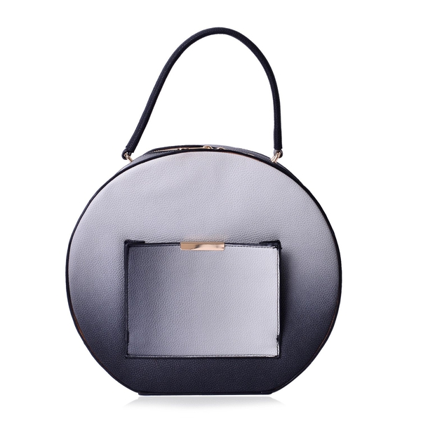 Sisley Vintage Circle Bag with Tie Dye Effect Faux Leather (Size 31x28x9 Cm)