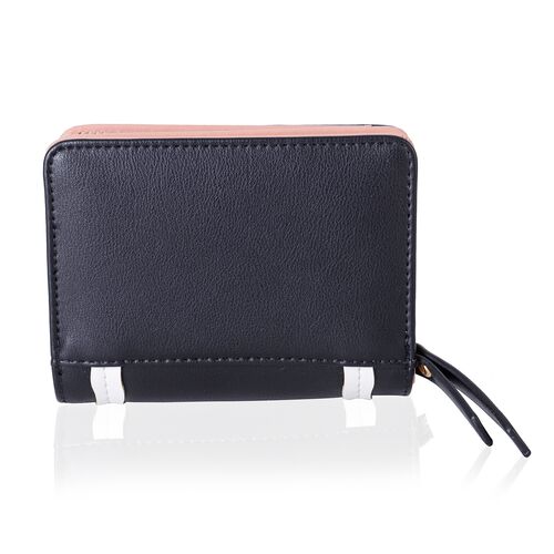 Black and White Colour Ladies Wallet (Size 11.3x9.5x3 Cm) - 3026975 - TJC