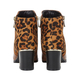 Lotus Black & Leopard-Print Greeve Ankle Boots (Size 6)