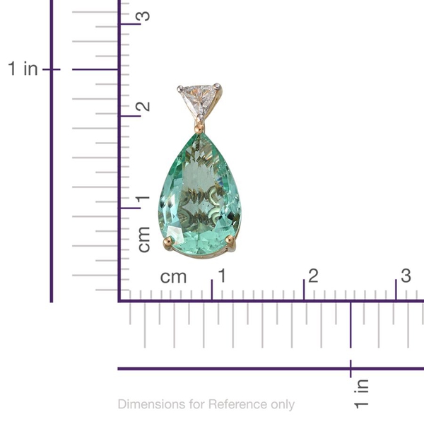 ONE OFF ILIANA 18K Y Gold AAA Boyaca Colombian Emerald (Pear 2.53 Ct), Diamond (I1/ G-H) Pendant 2.650 Ct.