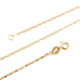 ILIANA 18K Yellow Gold Mariner Link Necklace (Size - 18) with Spring Ring Clasp