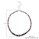 Tucson Special - Rainbow Tourmaline (Rnd 4-13 mm) Graduated Necklace (Size 18 Adjustable ) with Magnetic Lock in Rhodium Overlay Sterling Silver  184.00 Ct.