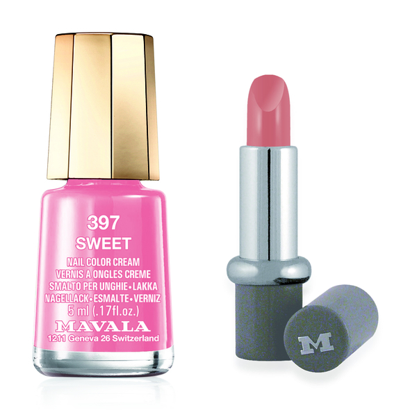 MAVALA - Sweet 397 Nail Polish and Parme 505 Lipstick