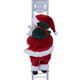 Christmas Electric Toy Santa Claus Climbing Ladder with Music (Size 20x10x6Cm) - Red & White