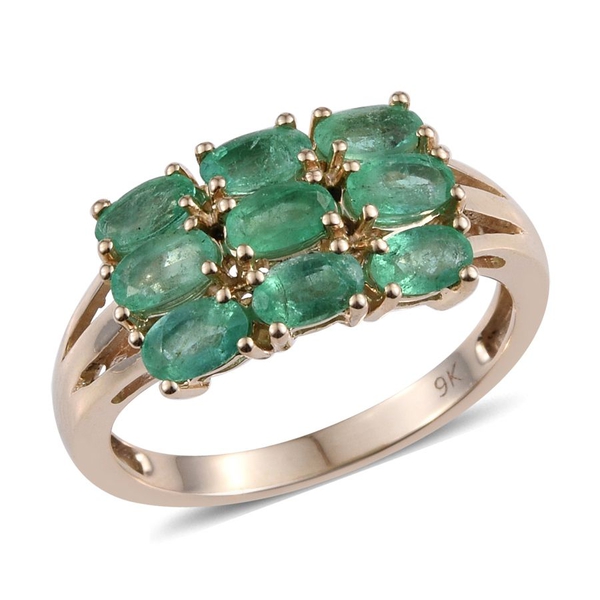9K Y Gold Boyaca Colombian Emerald (Ovl) Ring 2.000 Ct.