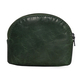 Assots London Lotty 100% Genuine Leather Zip Top Coin Purse in Green (Size 10x2x8 Cm)