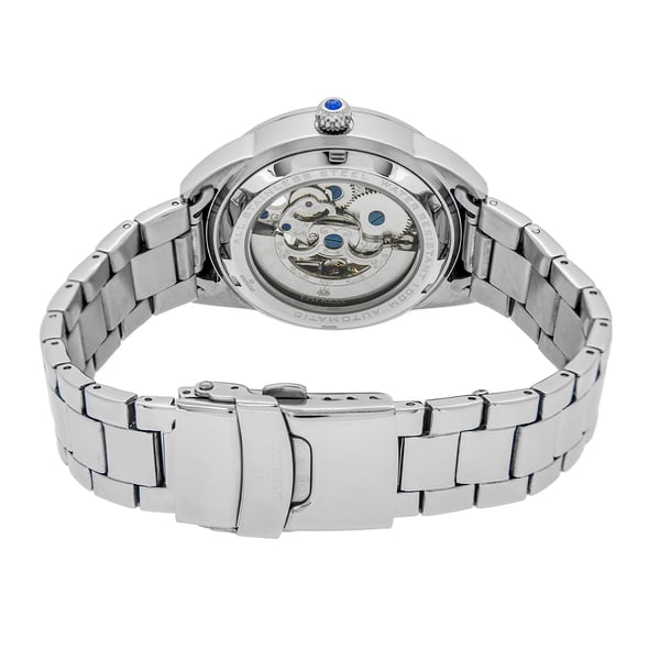 Empress Godiva Automatic Movement White Dial 10 ATM Water Resistant Ladies Watch in Stainless Steel