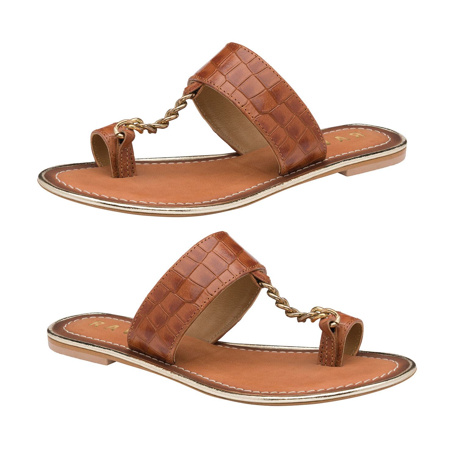 Ravel Taree Leather Mule Sandals (Size 7) - Tan