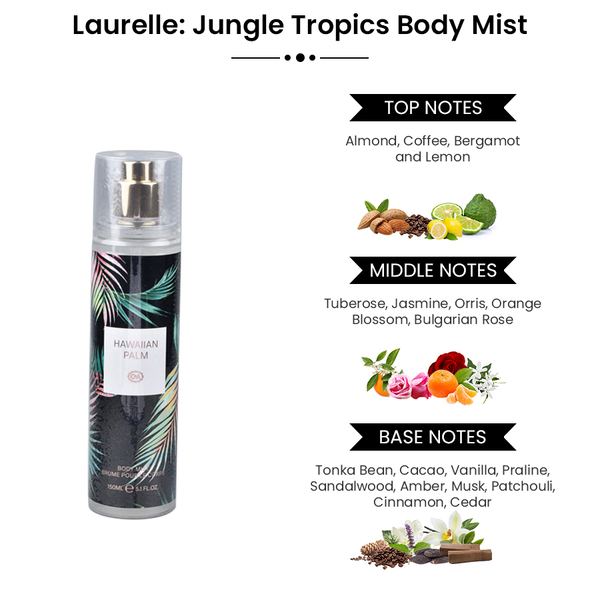 Laurelle: Jungle Tropics Body Mist - 150ml