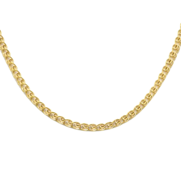 9K Yellow Gold Diamond Cut Necklace (Size - 23.5) with Lobster Clasp, Gold Wt. 4.60 Gms