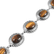 Yellow Tigers Eye Bracelet (Size 8) With T-Bar Clasp in Stainless Steel 19.30 Ct.