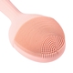Waterproof Silicone Facial Cleansing Brush - Light Pink (With 4 Speeds & USB Charger)