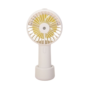 2 in 1 Mist Spray Fan with Detachable Base (Size 19.7x10.5x4.3cm) - White