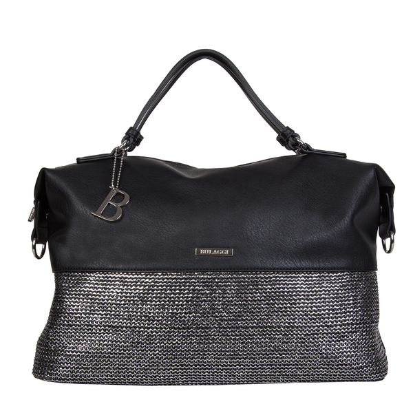 Bulaggi Collection - Wave Duffle Bag with Zipper Closure and Detachable Shoulder Strap (Size 40x26x1
