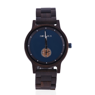 Botanica Moonflower Wood and Stainless Steel Watch - Brown
