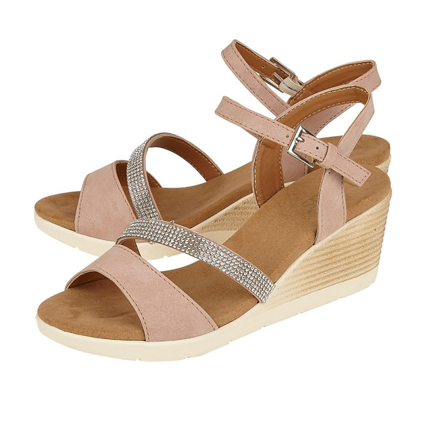 Lotus Lilou Wedge Sandals (Size 4) - Pink
