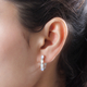 Ethiopian Welo Opal (Ovl) Hoop Earrings  in Platinum Overlay Sterling Silver 1.13 Ct.
