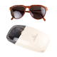 CARRERA Retro Acetate Sunglasses with Brown Lenses & Brown Gold Frame