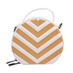 Bulaggi Collection - Zig Zag Circle Bag with Detachable Shoulder Strap (Size 17x15x7cm) - Yellow