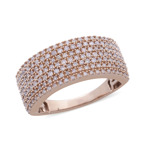 Exclusive Edition ILIANA 18K Rose Gold Natural Pink Diamond Ring 1.000 Ct. Gold Wt 6.60 Gms