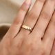 14K Gold Overlay Sterling Silver Band Ring