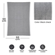 Set of 10 - 100% Cotton Check Pattern Kitchen Towel (Size 66x45 Cm) - Grey