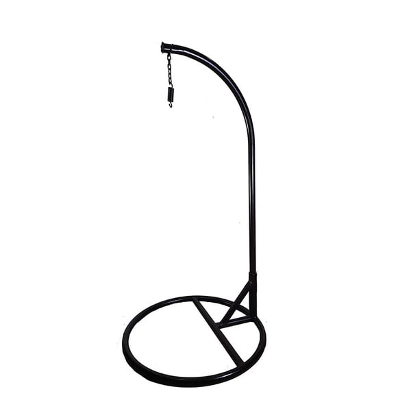 Outdoor Swing Chair With Stand - Black
