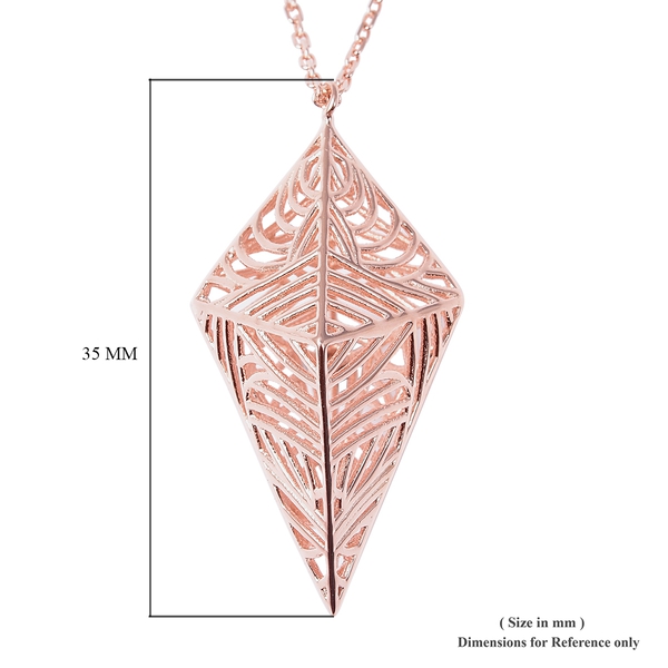 Isabella Liu - Sea Rhyme Collection - Rose Gold Overlay Sterling Silver Necklace (Size 20 with 4 inch Extender)