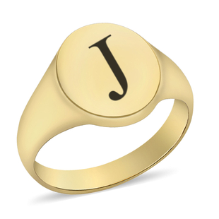 Personalised Engravable 9ct Oval Signet Ring