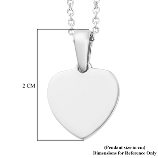 Platinum Overlay Sterling Silver Pendant With Chain