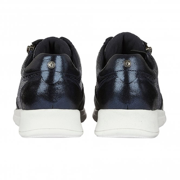 Lotus Stressless Navy Snake Leather Shira Casual Trainers